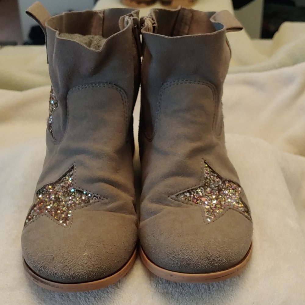 Glitter Star Ankle Boots